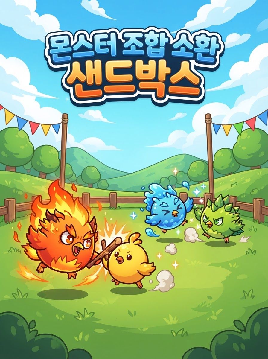 몬스터 조합 소환 샌드박스