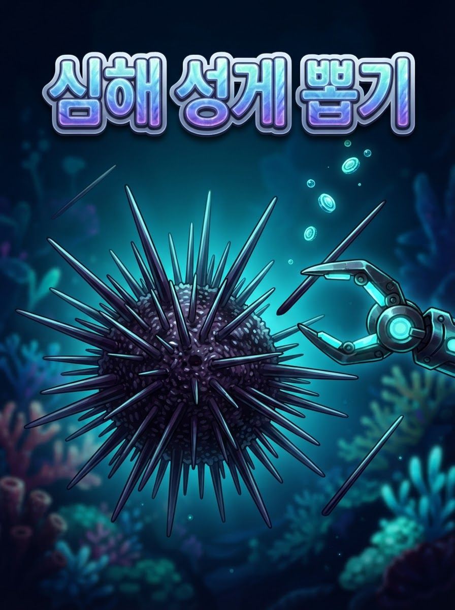 심해 성게 뽑기