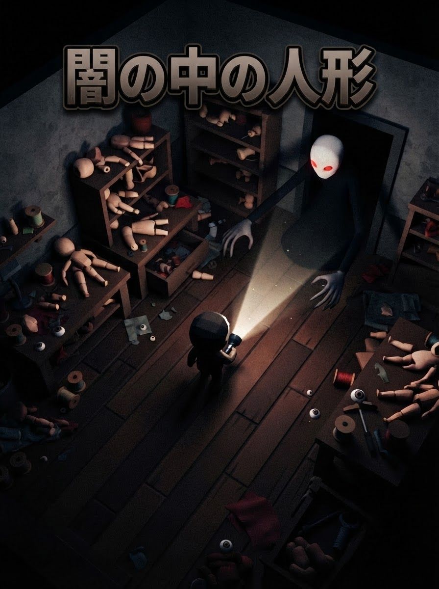 闇の中の人形