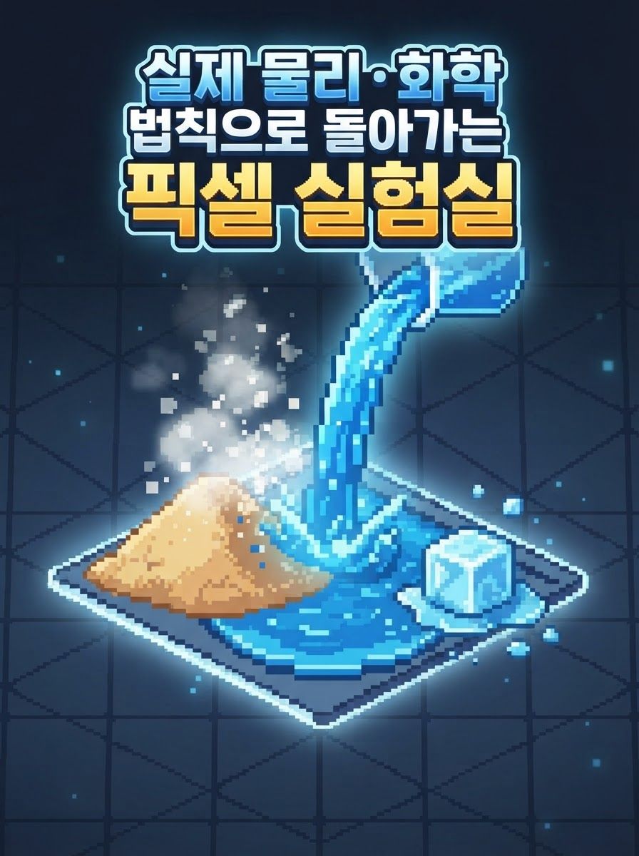 실제 물리·화학 법칙으로 돌아가는 픽셀 실험실